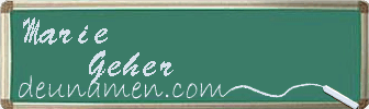 Marie Geher Visitenkarte